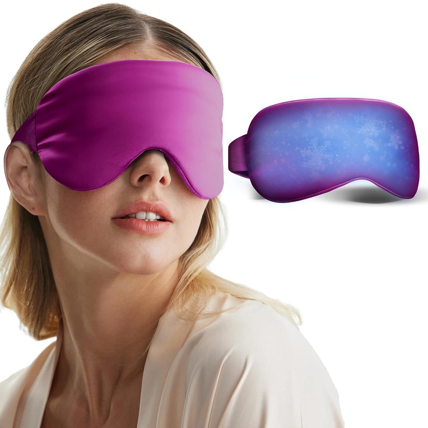 FACEMOON Cooling Weighted Eye Mask – Purple